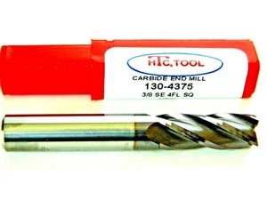 3/8" x 7/8" x 2-1/2" recubierto de ALTIN 4 flautas FINILLO DE EXTREMO carburo sólido hecho en EE. UU. 130 - Imagen 1 de 1