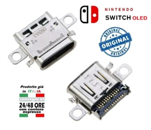 CONNETTORE PORTA USB ALIMENTAZIONE RICARICA NINTENDO SWITCH OLED TYPE-C CARICA - Foto 1 di 1