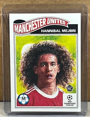 2022 TOPPS LIVING #470 HANNIBAL MEJBRI MANCHESTER UNITED ROOKIE UEFA Champions   - Image 1 of 2