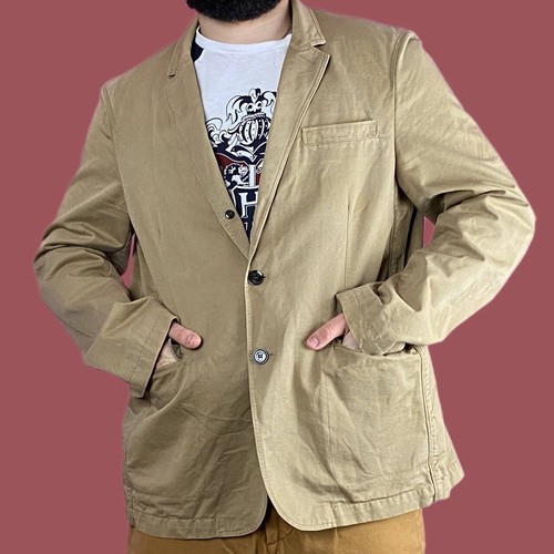 Giacca blazer uomo Burberry Brit XXL beige casual nova check cappotto vintage