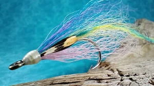 RLS AFTERGLOW Flatwing 1/0 2/0 3/0 Agua salada Mosca Pesca Rayas Abrazos - Imagen 1 de 5