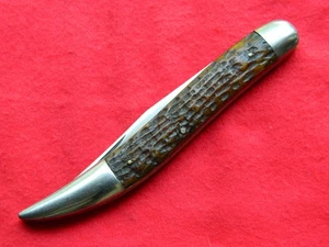 Vintage USA Hibbard Spencer & Bartlett NICE Bone Knife 5" - Picture 1 of 6