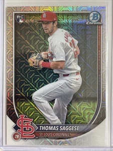 Thomas Saggese 2025 Bowman Mega caja Mojo #57. Cardenales de San Luis. - Imagen 1 de 7