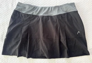 Nike Mujer Negro Corte Láser Tenis Golf Pickleball Falda Skort Talla Grande L - Imagen 1 de 7