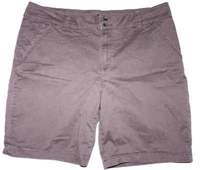 Bermudas Lee Mujer Talla 16 M Corte Recto Marrón Usadas en Excelente Condición Foto 1 de 4