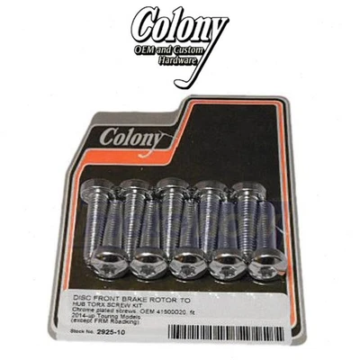 Colony Front Rotor Screw Kit for 2015-2020 Harley Davidson FLTRXS Road Glide hz Foto 1 de 4