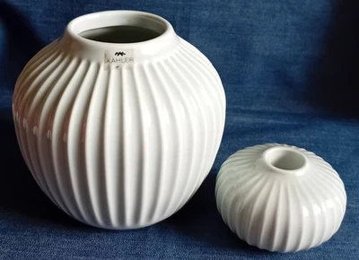 Kähler -  Hammershøi Vase + Kerzenhalter - Türkis - Bild 1 von 4