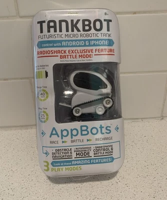 Tankbot AppBots  White Futuristic Micro Robotic Tank - Image 1 of 4