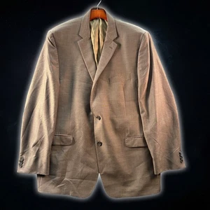 Lauren Ralph Lauren Slim Fit  Black Label Brown 100% Wool Suit Jacket Size 48L - Picture 1 of 10