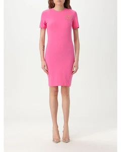 Versace Jeans Couture Short Sleeve TShirt Dress Women Pink Dresses - Picture 1 of 4