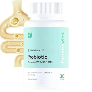 Bettervits Probiotic complex - Gut Health - 30B CFU - Picture 1 of 8