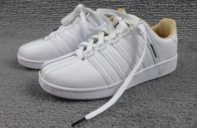 K-Swiss X McLaren F1 Clásico VN Mujer Tenis Zapatos Cuero Blanco Talla 7 Nuevo sin caja Foto 1 de 4