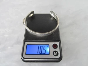 VTG SOLID STERLING SILVER ITALY UNTIL THERE’S A CURE CANCER AWARENESS BRACELET - Picture 1 of 8