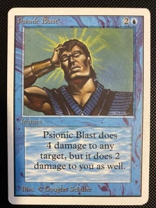 English - MTG Psionic Blast - LP - Unlimited Edition - Picture 1 of 2