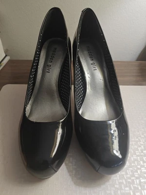 Madden девочка GETTA женщин размер 9 высокий каблук платье обуви черный патент насос Stiletto - Изображение 1 из 4