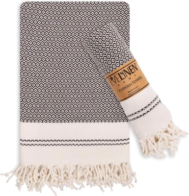 Juego de 2 toallas de mano turcas Evelynen para baño y cocina | Foto 1 de 4