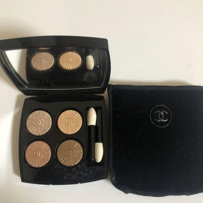 CHANEL LES 4 OMBRES 747 MEDITERRÁNEO Sin Usar Nuevo Con Aplicadores Color Marrón Foto 1 de 4