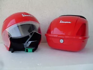 casco bauletto vespa baule helmet rear box casque children bambini peg perego ok - Foto 1 di 1