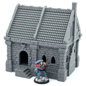 Casa de campo 28 mm paisaje de terreno D&D Segunda Guerra Mundial medieval Normandía Wargaming pueblo de fantasía - Imagen 1 de 3