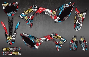 CUSTOM MOTOCROSS GRAPHICS: COMPATIBLE WITH CRF450 GRAPHIC KIT FIT CRF 250 / 450 - Picture 1 of 7