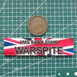 Placa de exhibición de plástico modelo 1/700 1/350 HMS Warspite mn092 - Imagen 1 de 3