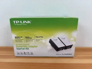 TP Link TL-PA511 AV500 Gigabit Powerline Adapter Network Home Plugs TL-PA511KIT - Picture 1 of 10