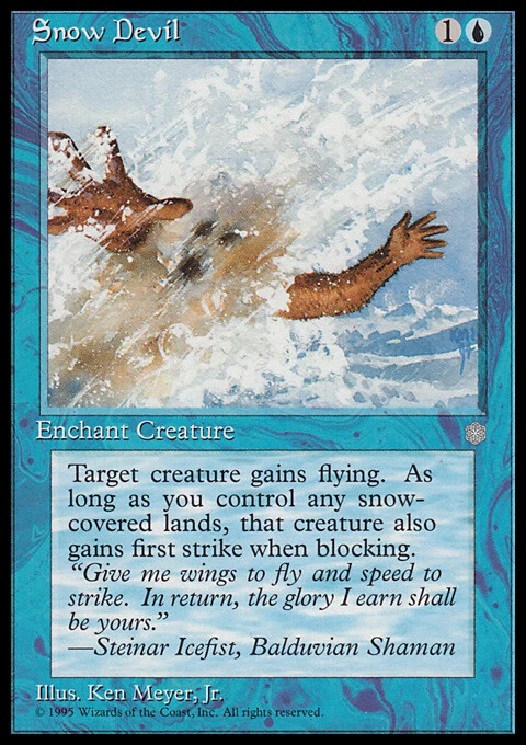 Magic the Gathering MTG Snow Devil (100) Ice Age   LP - Image 1 of 1