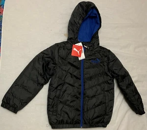 NWT PUMA BOYS HOODED JACKET COAT SIZE 7 - Picture 1 of 4