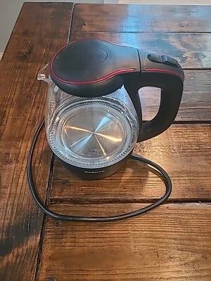 Chaleira elétrica Ovente KG83B 1,5L vidro sem fio - Preta - Imagem 1 de 4