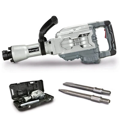Practixx 55 Joule Abbruchhammer 1700W 230V | Stemmhammer + Koffer Meißel Zubehör - Bild 1 von 4