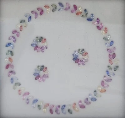 Изысканный драгоценный камень сапфир огранки маркиза 5x2,5 мм 22,56 карата для ювелирных изделий - Изображение 1 из 4