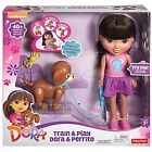Fisher-Price Nickelodeon Dora and Friends Train Play Dora Doll and Perrito NEW