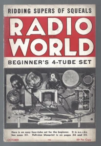 1936 OCT Radio World Magazine Ranger Examiner kieszonkowy woltomierz omów miliammetr - Zdjęcie 1 z 3