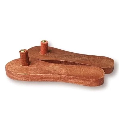 Handcrafted Khadau Charan Paduka Slipper Pooja Wooden Sandals Holy Purpose - Image 1 of 4