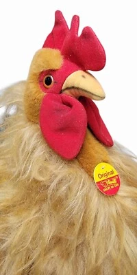 Steiff Rooster Studio Chicken Original Tags 502347 KNOPF IM OHR Vintage Germany - Image 1 of 4