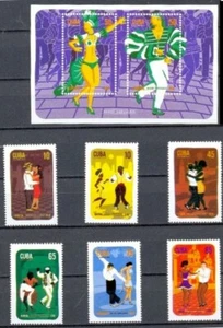 sCUBA Sc# 5213-5219  LATIN AMERICAN DANCES music  CPL SET of 6 + SS  2011  MNH - Picture 1 of 1