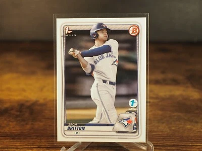 Bowman 2020 primera edición selecciones del draft novato #BD-158 Zach Britton Blue Jays Foto 1 de 2