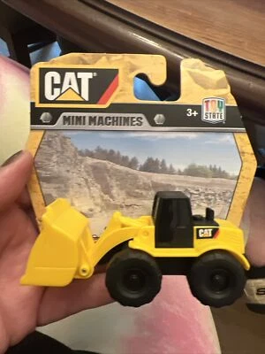 CAT Caterpillar Construction Job Site Mini Machine Toy State 4" - Image 1 of 4