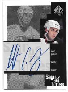 1999/2000 SP Authentic: Scott Gomez Sign of the Times Autograph Card (SGo) ! - Picture 1 of 1