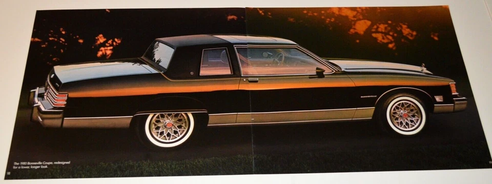 1980 PONTIAC BONNEVILLE COUPE ORIGINAL DEALER ADVERTISEMENT PRINT AD 80 3 - Image 1 of 1