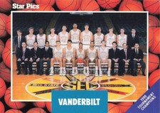 1990 Star Pics Vanderbilt Team 20 Vanderbilt Commodores