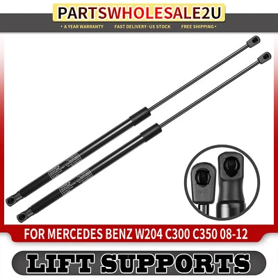 2x Hood Lift Supports Shock for Mercedes Benz W204 C300 C350 08-12 C63 AMG Sedan - Image 1 of 4