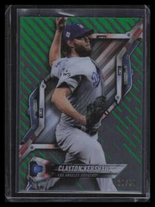 2018 Topps High Tek Green HTCK Clayton Kershaw 69/99 - Picture 1 of 2