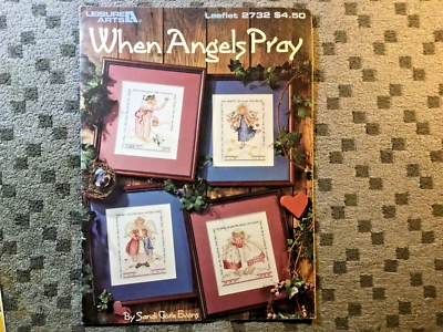 Leisure Arts Booklet 2732 Counted Cross Stitch When Angels Pray Sandi Gore Evans - Image 1 of 2