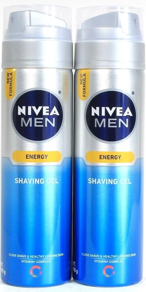2ct Nivea Men 7 Oz Energy Vitamin Complex Healthy Looking Skin Close Shaving Gel - image 1 of 1
