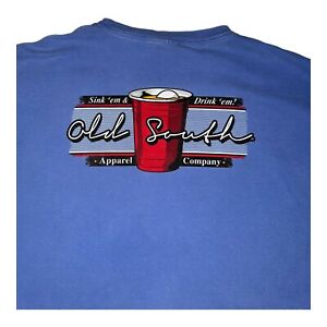 Old South Apparel Mens T Shirt Sink Em and Drink Em Beer Pong Red Solo Cup 3XL