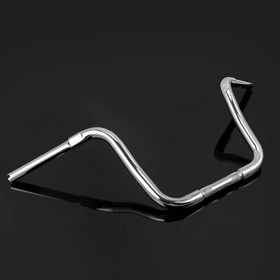 Chrome Rise 12" APE Hanger Handlebar For Harley Softail Road King Road Glide Foto 1 de 4