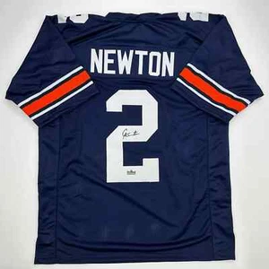 Facsimile Autographed Cam Newton Auburn Blue Reprint Jersey Size Men's XL - Picture 1 of 4