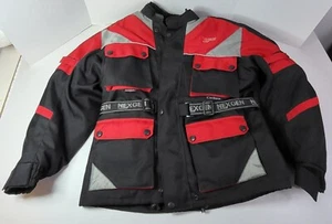 Nexgen Padded Motorcycle Jacket Red Black Waterproof Polyester Men's Medium - Bild 1 von 24