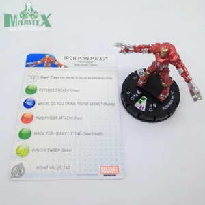 Heroclix Iron Man 3 Set de Película Iron Man Mk 35 #013 Gravity Feed Figura con Tarjeta! - Imagen 1 de 1